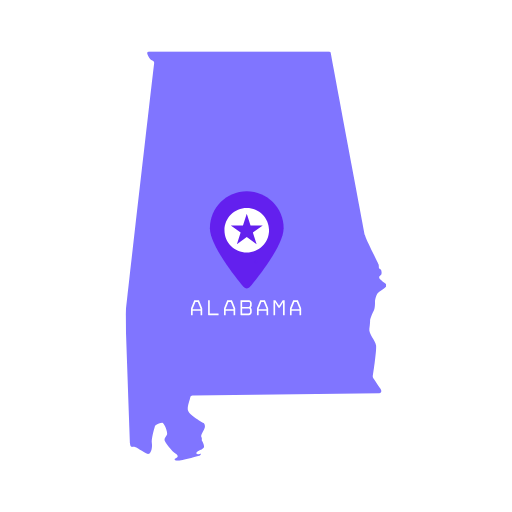 State of Alabama Map